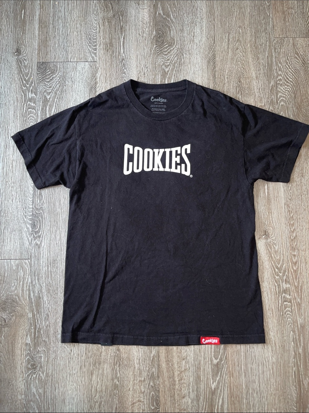Cookies Black Logo Short Sleeve Tee shirt  boxing large boxing